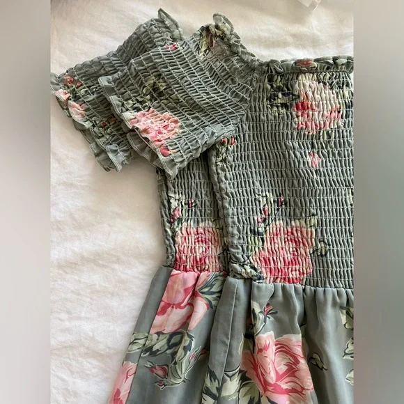 Show Me Your Mumu Dolly Smocked Dress in Sweetheart Sage - Picture 15 of 16